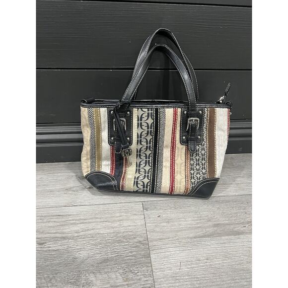 Fossil Genuine Purse Patchwork Multi-Color Block Keychain Handbag - Picture 1 of 8